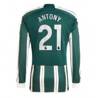 Billiga Manchester United Antony #21 Borta fotbollskläder 2023-24 Långärmad